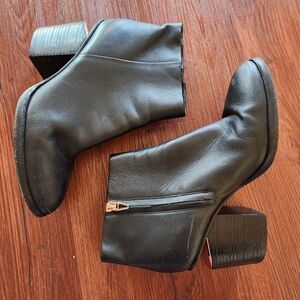 Alexander Wang Gabi Leather Boots Gold